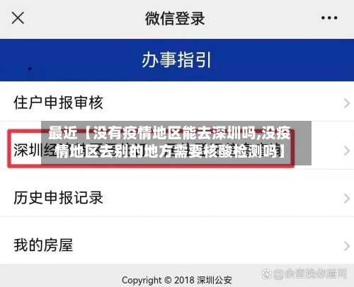 最近【没有疫情地区能去深圳吗,没疫情地区去别的地方需要核酸检测吗】