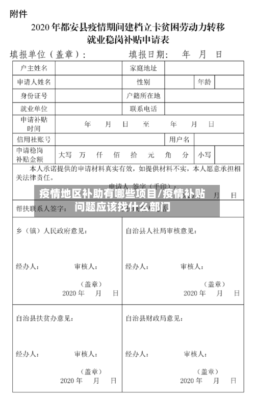 疫情地区补助有哪些项目/疫情补贴问题应该找什么部门-第2张图片