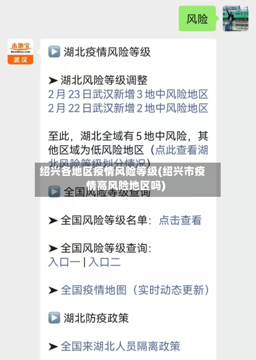 绍兴各地区疫情风险等级(绍兴市疫情高风险地区吗)-第2张图片