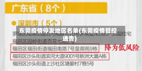 东莞疫情停发地区名单(东莞疫情管控通告)