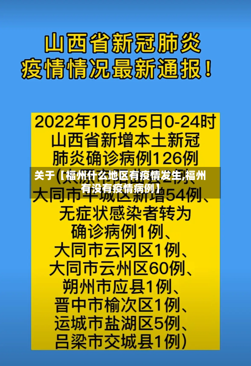 关于【福州什么地区有疫情发生,福州有没有疫情病例】-第2张图片