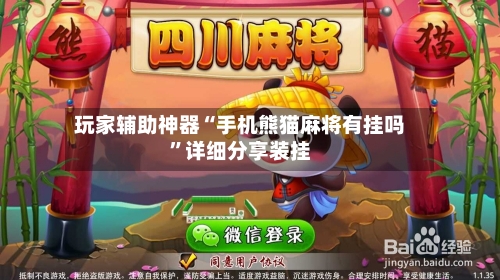 玩家辅助神器“手机熊猫麻将有挂吗”详细分享装挂
