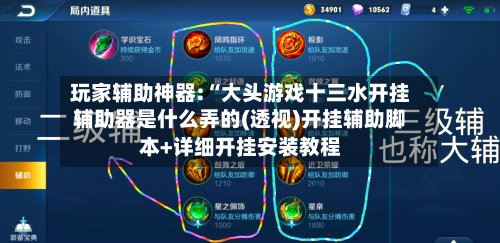 玩家辅助神器:“大头游戏十三水开挂辅助器是什么弄的(透视)开挂辅助脚本+详细开挂安装教程-第3张图片