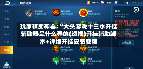 玩家辅助神器:“大头游戏十三水开挂辅助器是什么弄的(透视)开挂辅助脚本+详细开挂安装教程-第2张图片