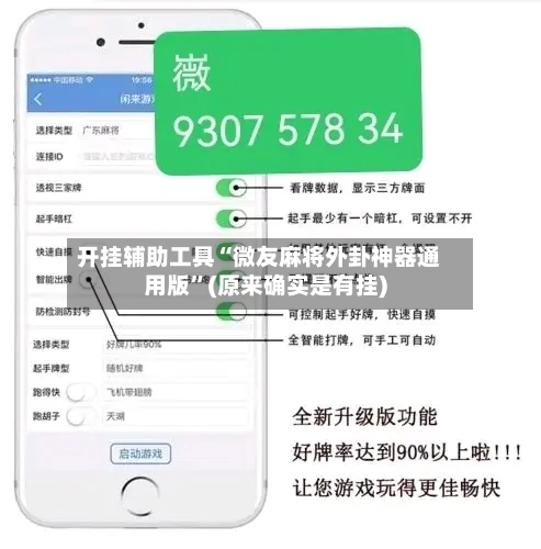 开挂辅助工具“微友麻将外卦神器通用版”(原来确实是有挂)