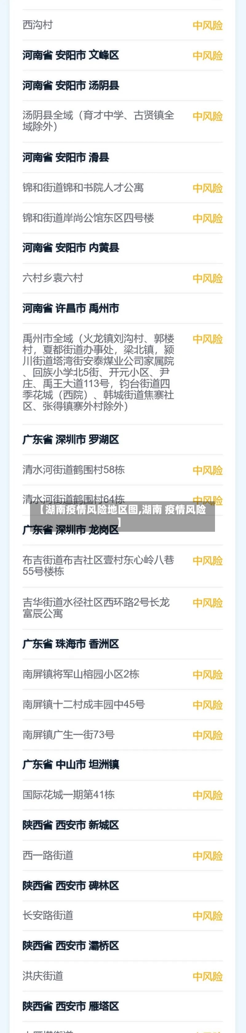 【湖南疫情风险地区图,湖南 疫情风险】-第3张图片