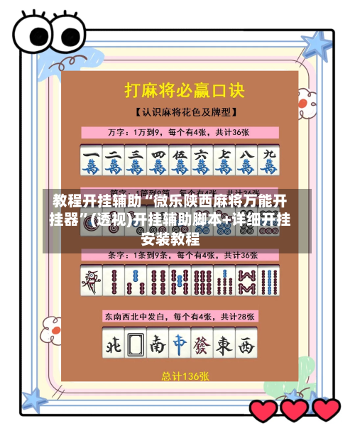 教程开挂辅助“微乐陕西麻将万能开挂器”(透视)开挂辅助脚本+详细开挂安装教程