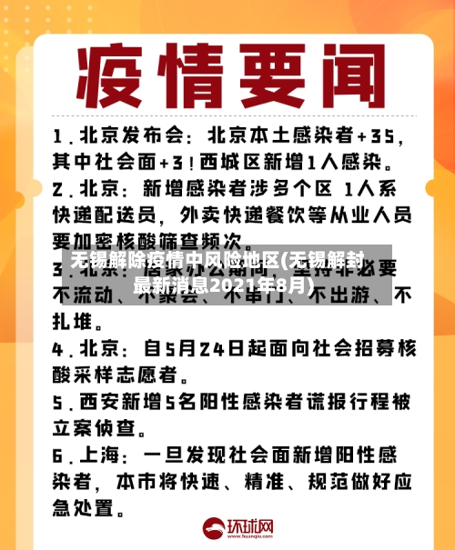 无锡解除疫情中风险地区(无锡解封最新消息2021年8月)