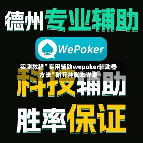 实测教程”专用辅助wepoker辅助器方法”附开挂脚本详细-第2张图片
