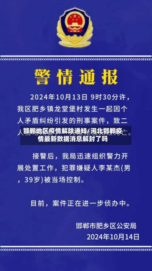 邯郸地区疫情解除通知/河北邯郸疫情最新数据消息解封了吗