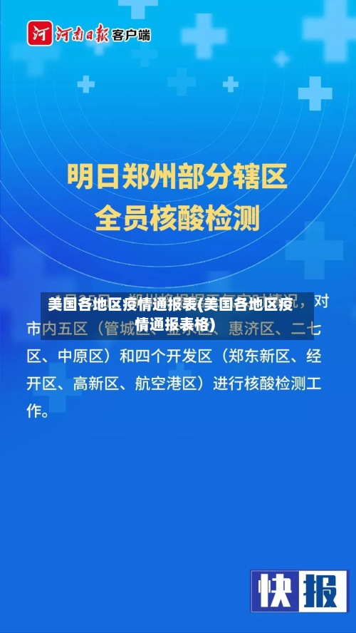 美国各地区疫情通报表(美国各地区疫情通报表格)