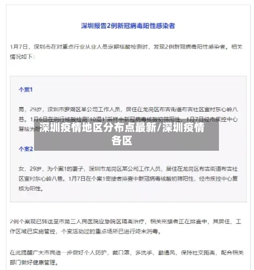 深圳疫情地区分布点最新/深圳疫情各区